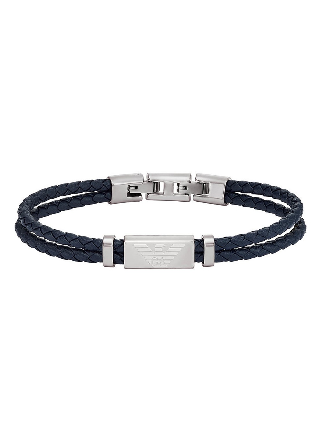 Armani Armband van leer EGS2995040 - voorkant zwart