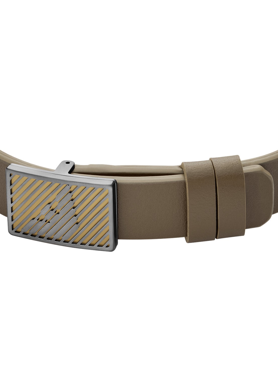 Armani Armband van leer EGS3240060 - detail 2 bruin
