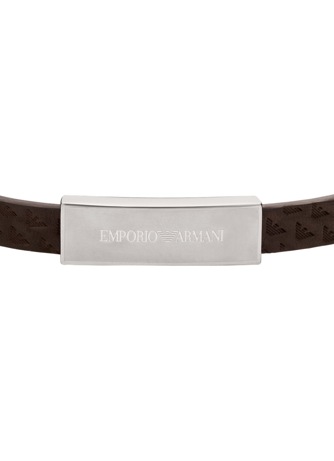 Armani Armband van leer EGS3251040 - detail 2 bruin