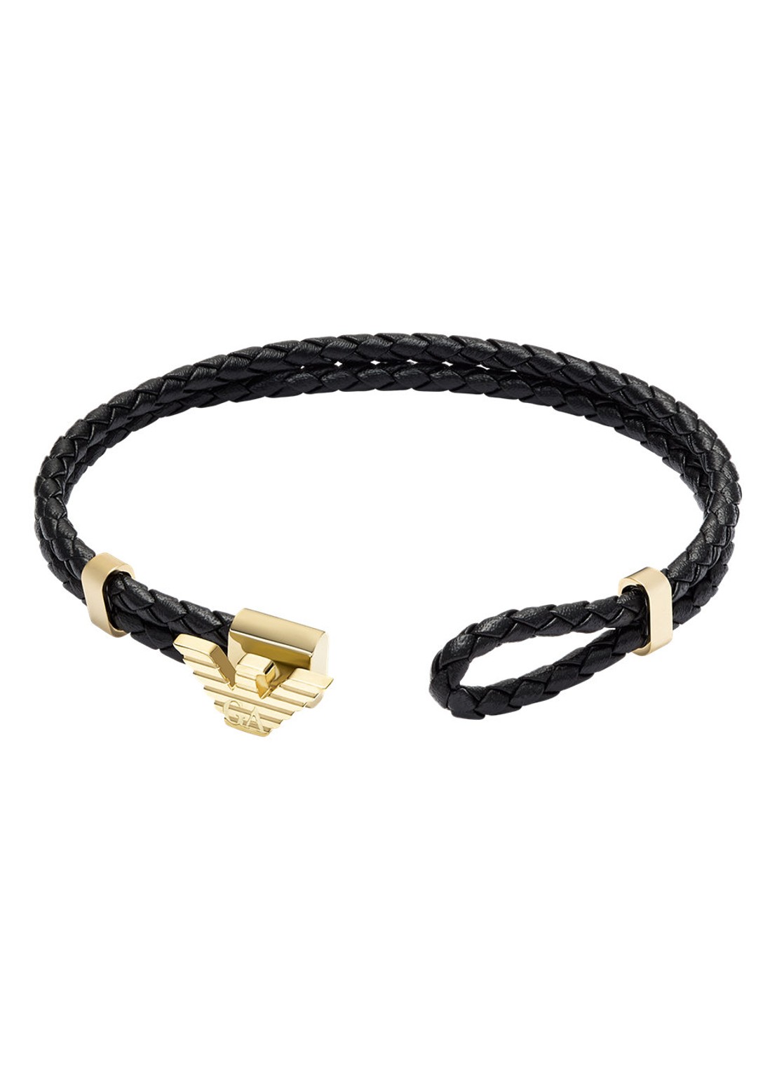 Armani Armband van leer EGS3321710 - detail 3 goud