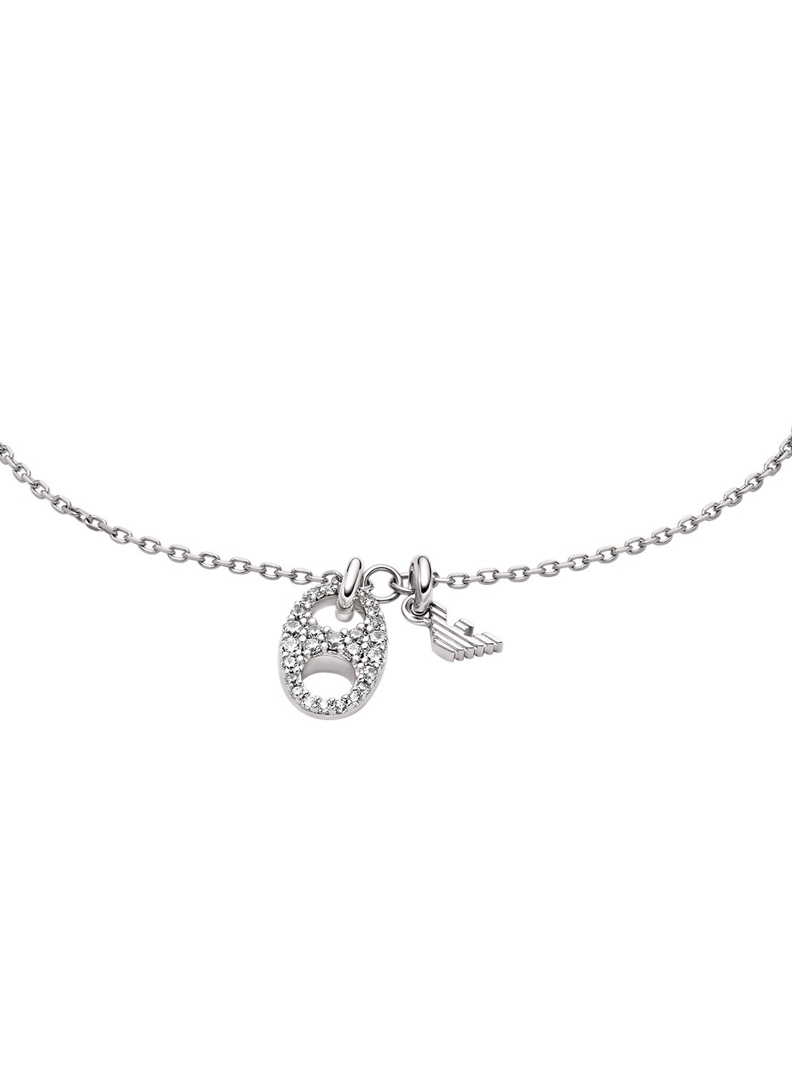 Armani Armband van zilver EG3631040 - detail zilver