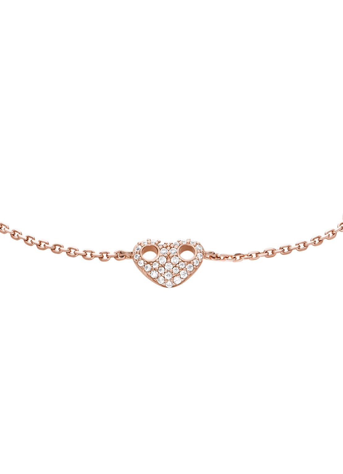 Armani Armband van zilver EG3649221 - detail roségoud