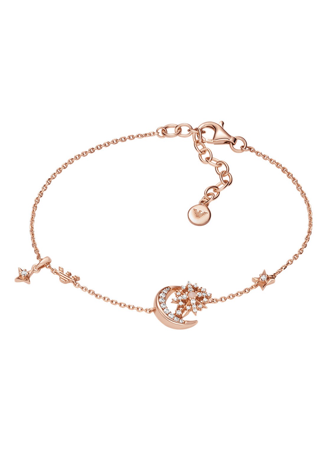 Armani Armband verguld EG3634221 - voorkant roségoud