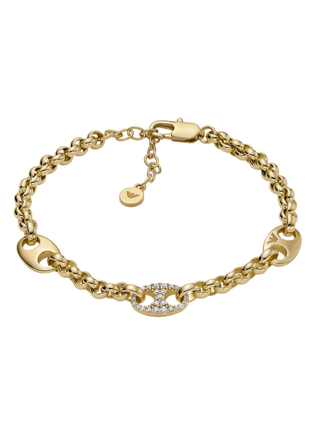 Armani Armband verguld EGS3270710 - voorkant goud