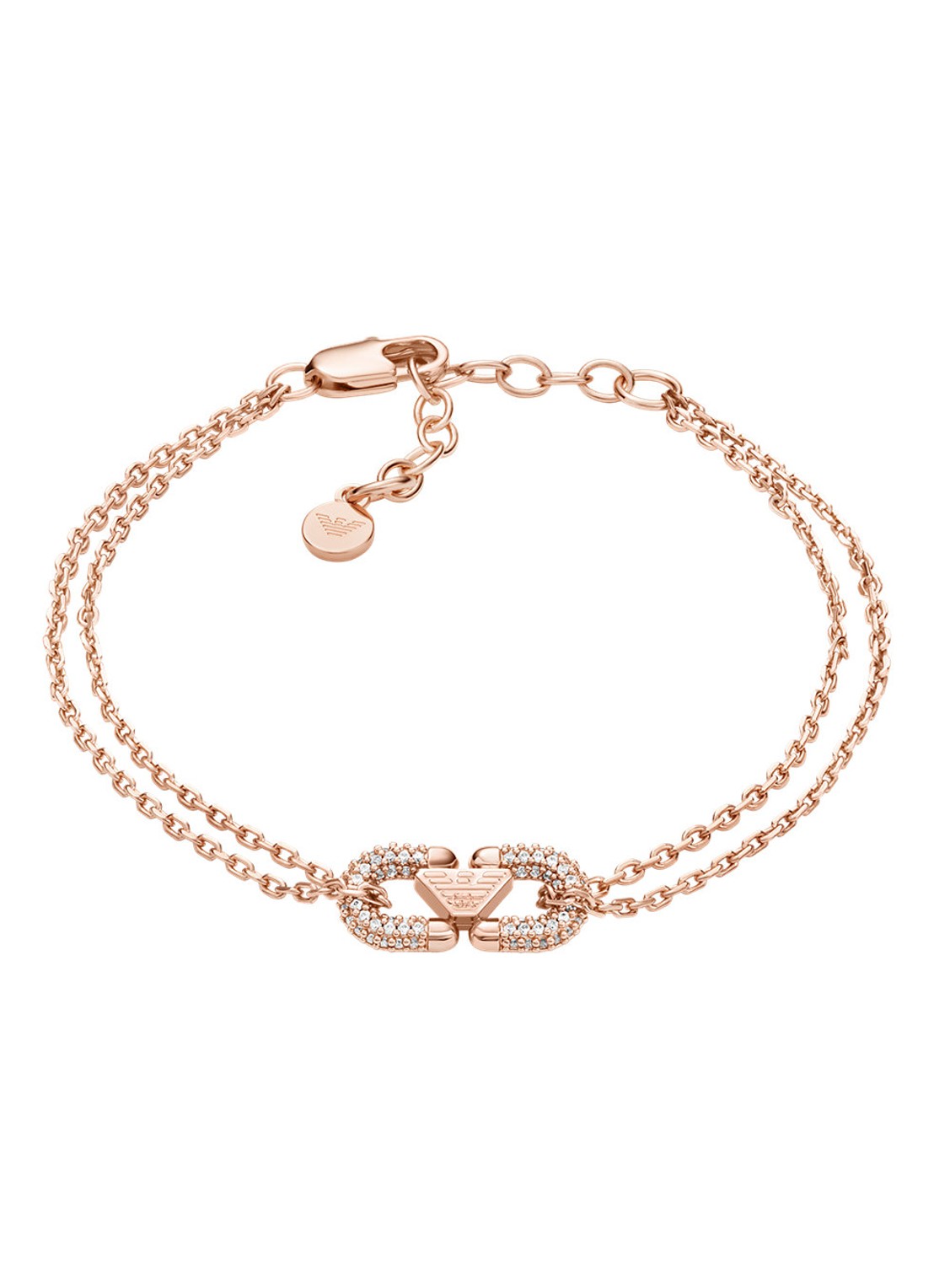 Armani Armband verguld EGS3283221 - voorkant roségoud