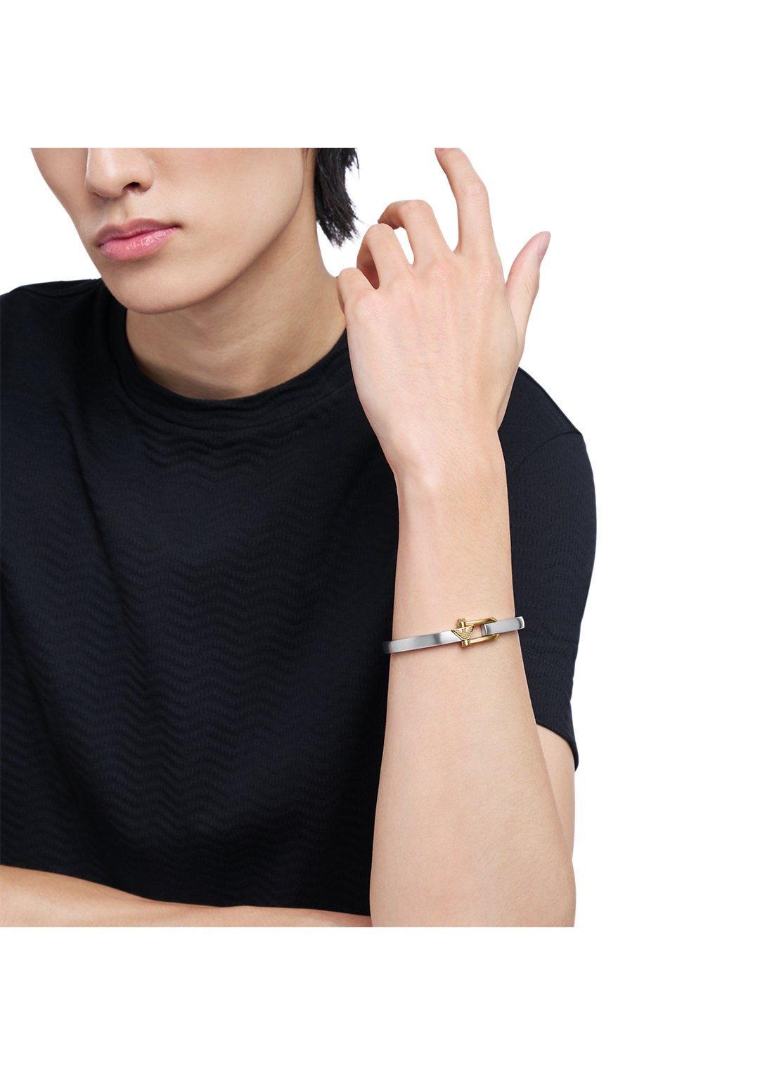 Armani Bangle EGS3244040 - detail 3 zilver