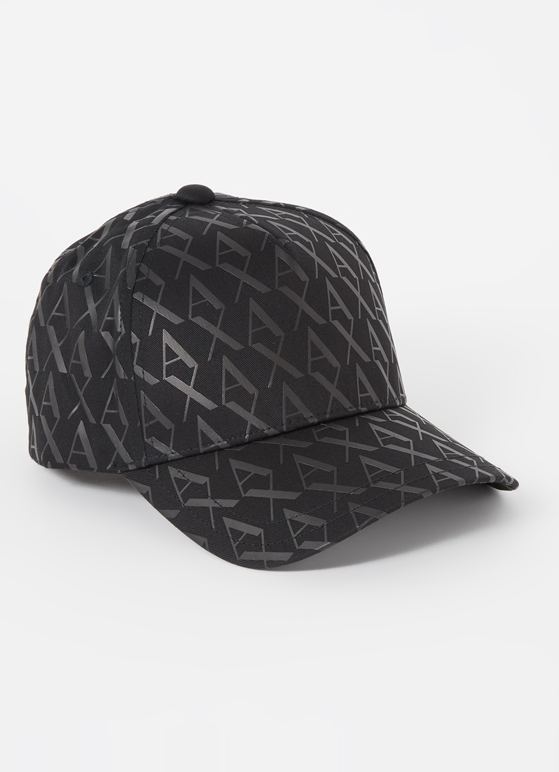 Armani Baseball pet met logo  - voorkant zwart