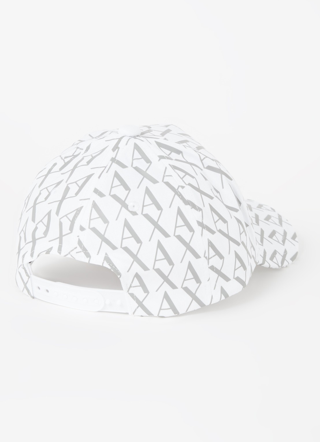 Armani Baseball pet met logo  - detail gebroken wit
