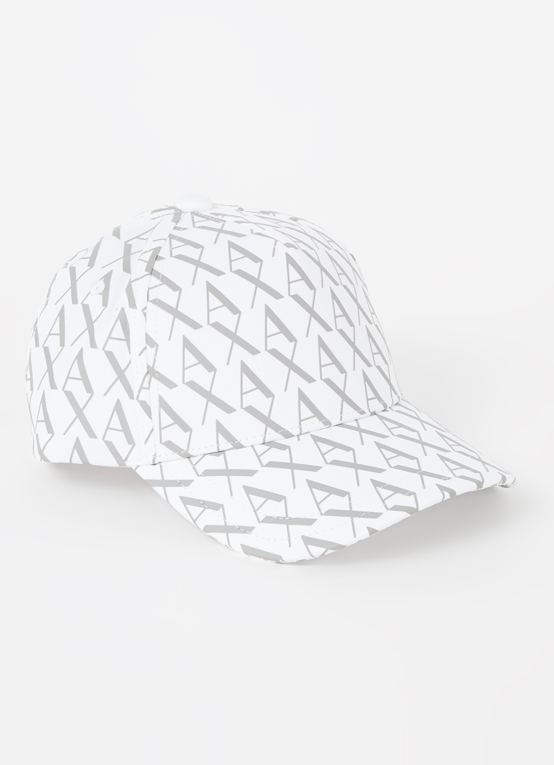 Armani Baseball pet met logo  - voorkant 2 gebroken wit