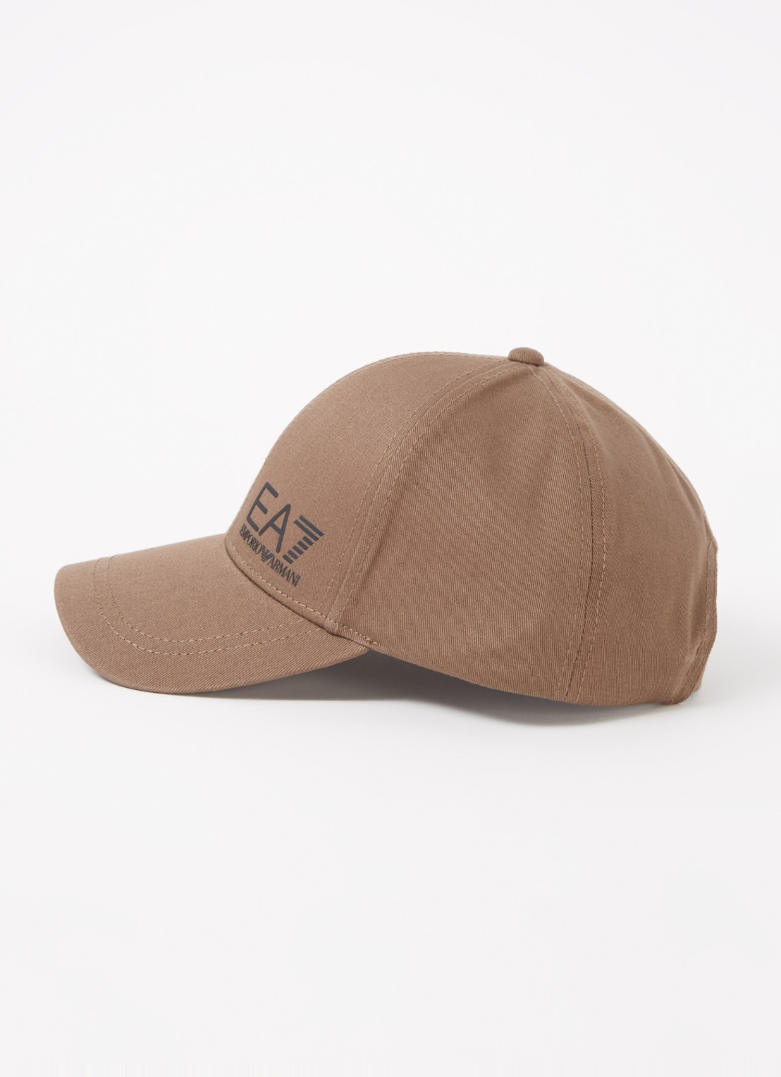Armani Baseball pet met logo - detail lichtbruin