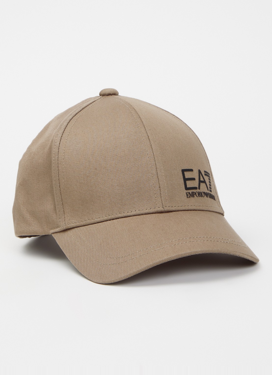 Armani Baseball pet met logo - voorkant taupe