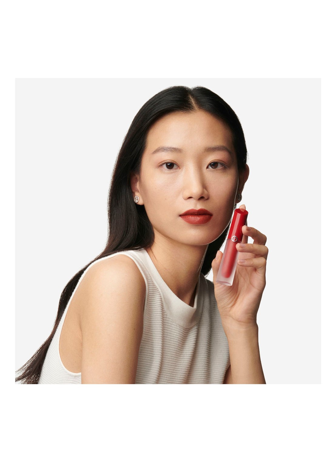 Armani Beauty Lip Maestro Satin Liquid Lipstick - vloeibare lipstick - detail 3 satin 04