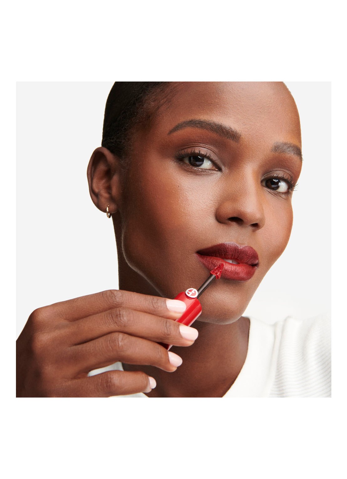 Armani Beauty Lip Maestro Satin Liquid Lipstick - vloeibare lipstick - detail 4 satin 10