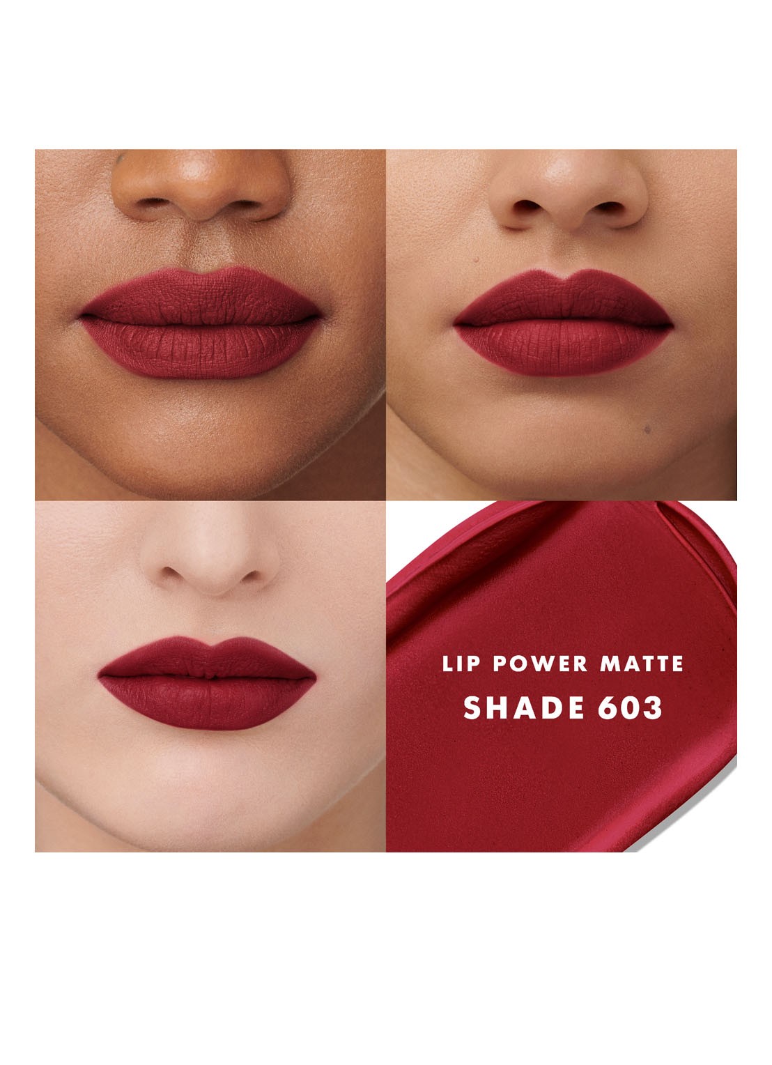 Armani Beauty Lip Power Matte - lipstick - voorkant 2 dramatic