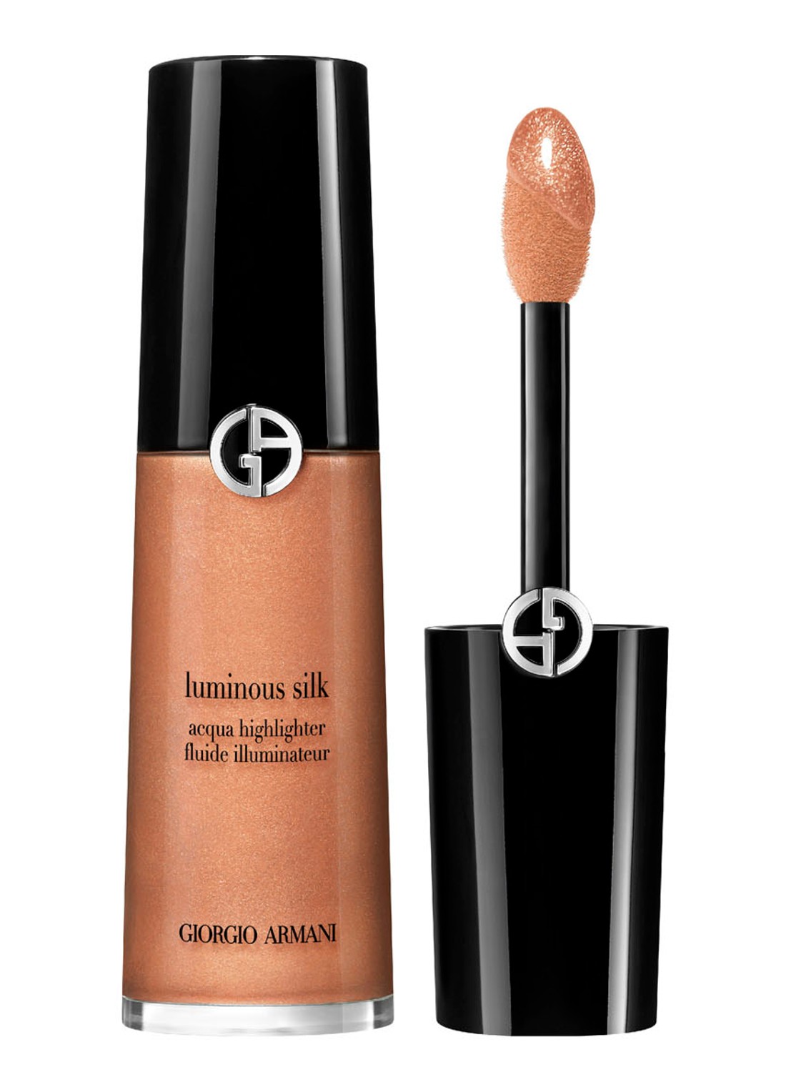 Armani Beauty  Luminous Silk Acqua Vloeibare Highlighter - voorkant sunrise 04