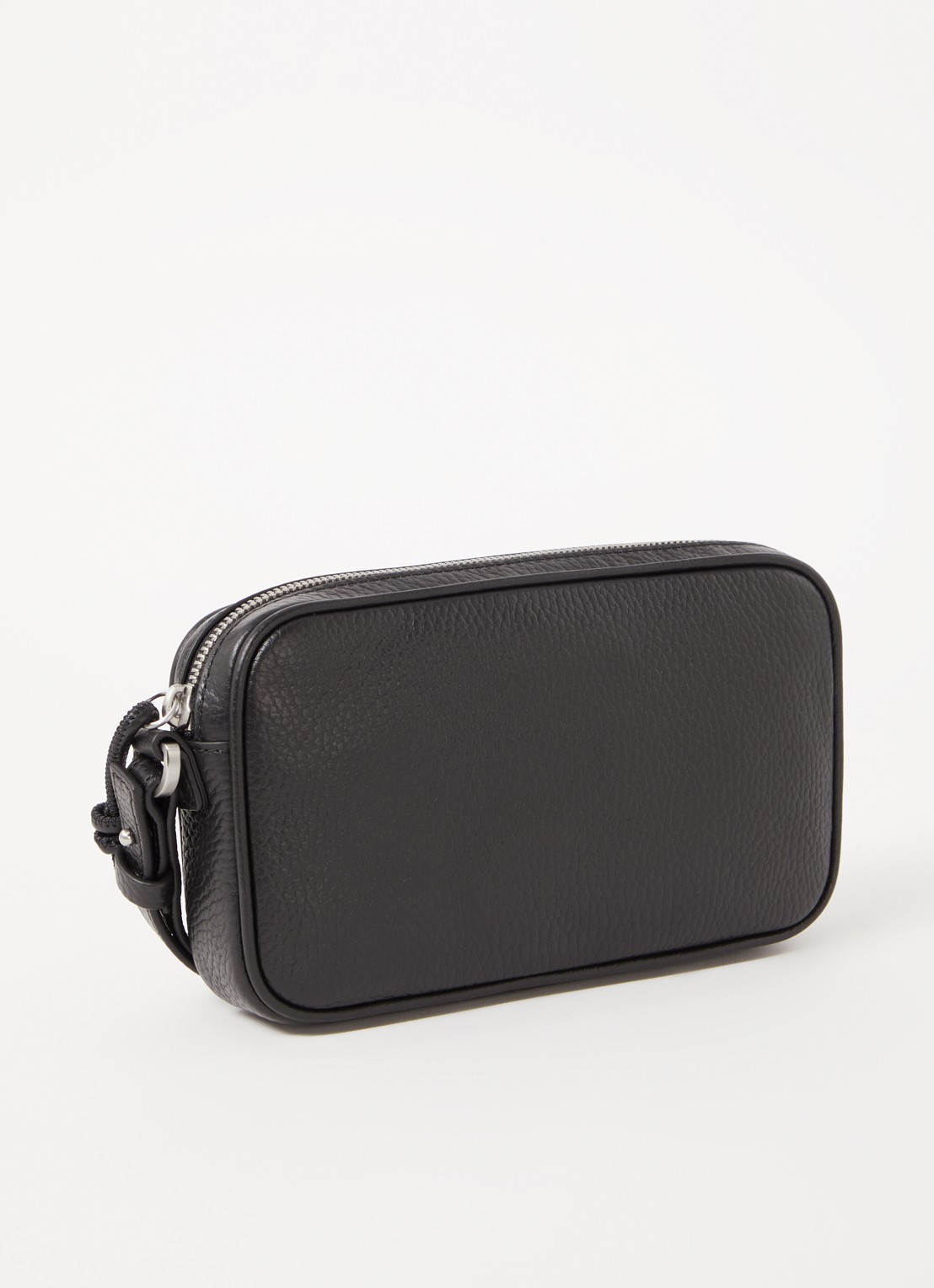 Armani Beautycase van leer - achterkant 2 zwart