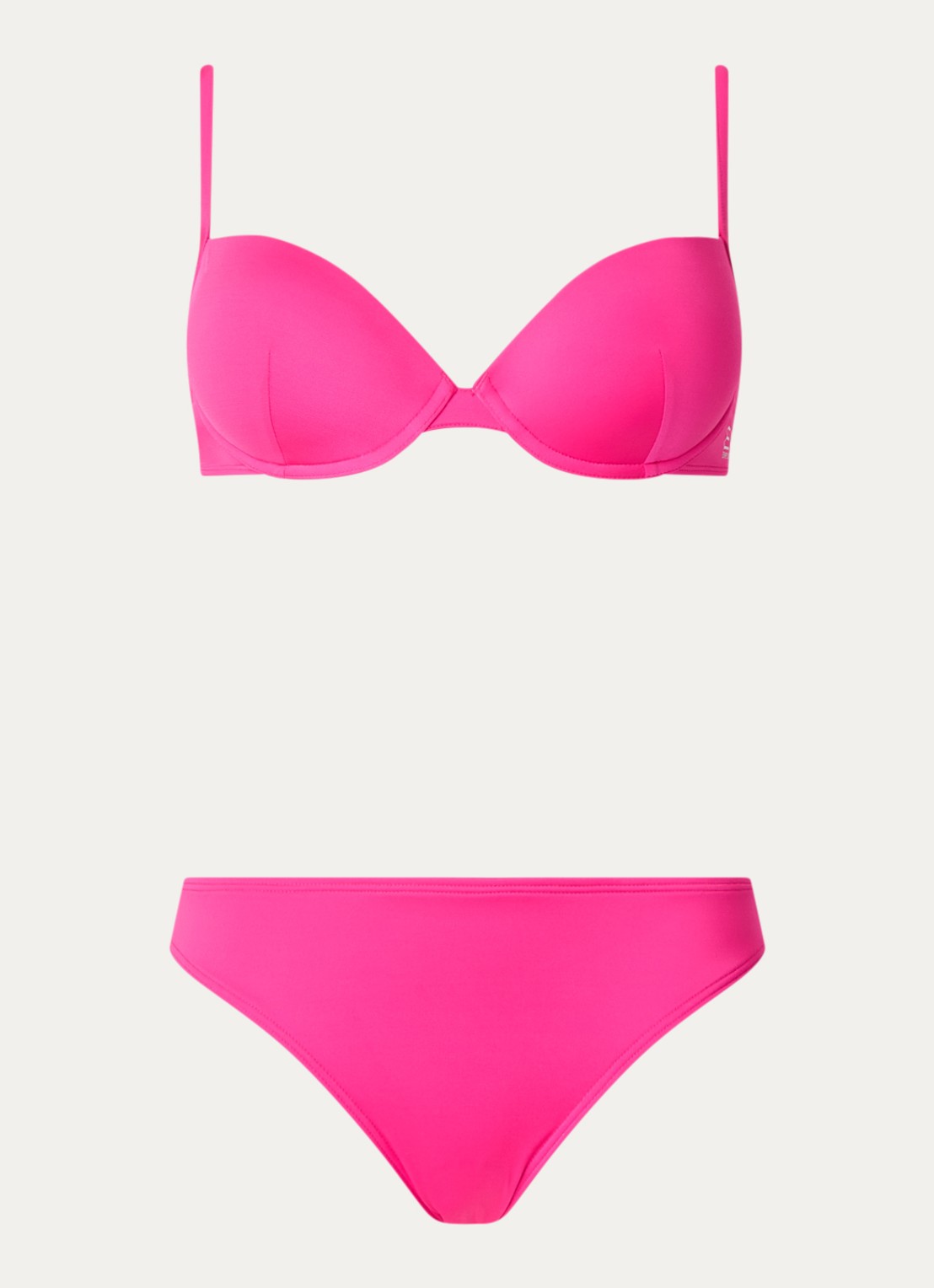 Armani Bikiniset met logo - voorkant donkerroze