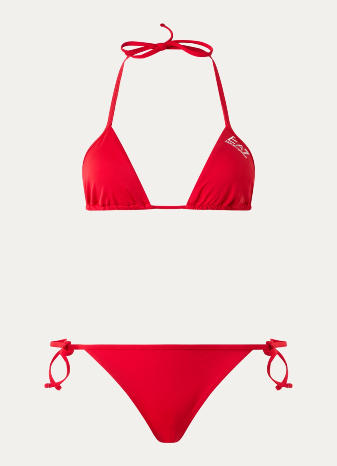 Armani Bikiniset met uitneembare vulling en logo - voorkant 4 rood