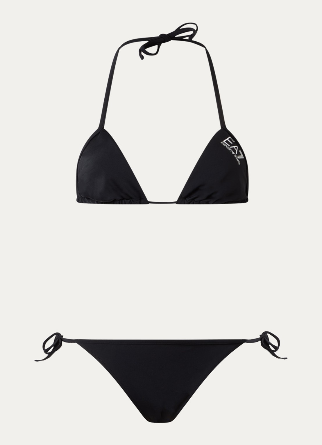Armani Bikiniset met uitneembare vulling en logo - voorkant 4 zwart