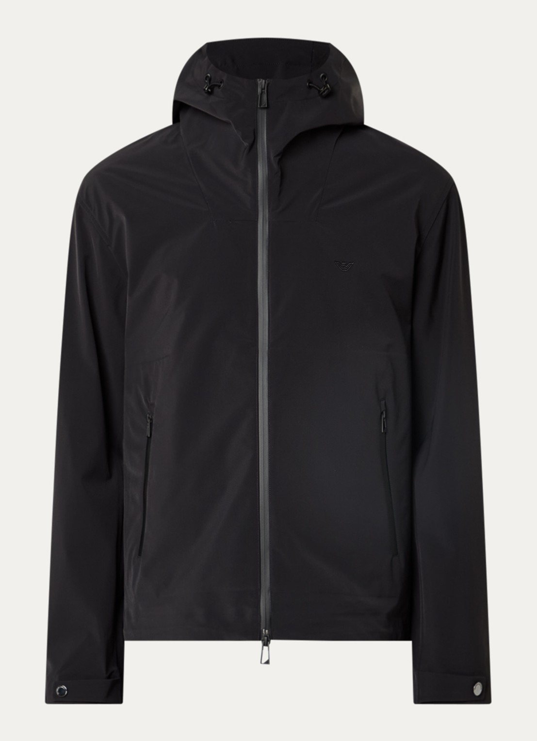 Armani Blouson softshell jack met steekzakken - voorkant zwart