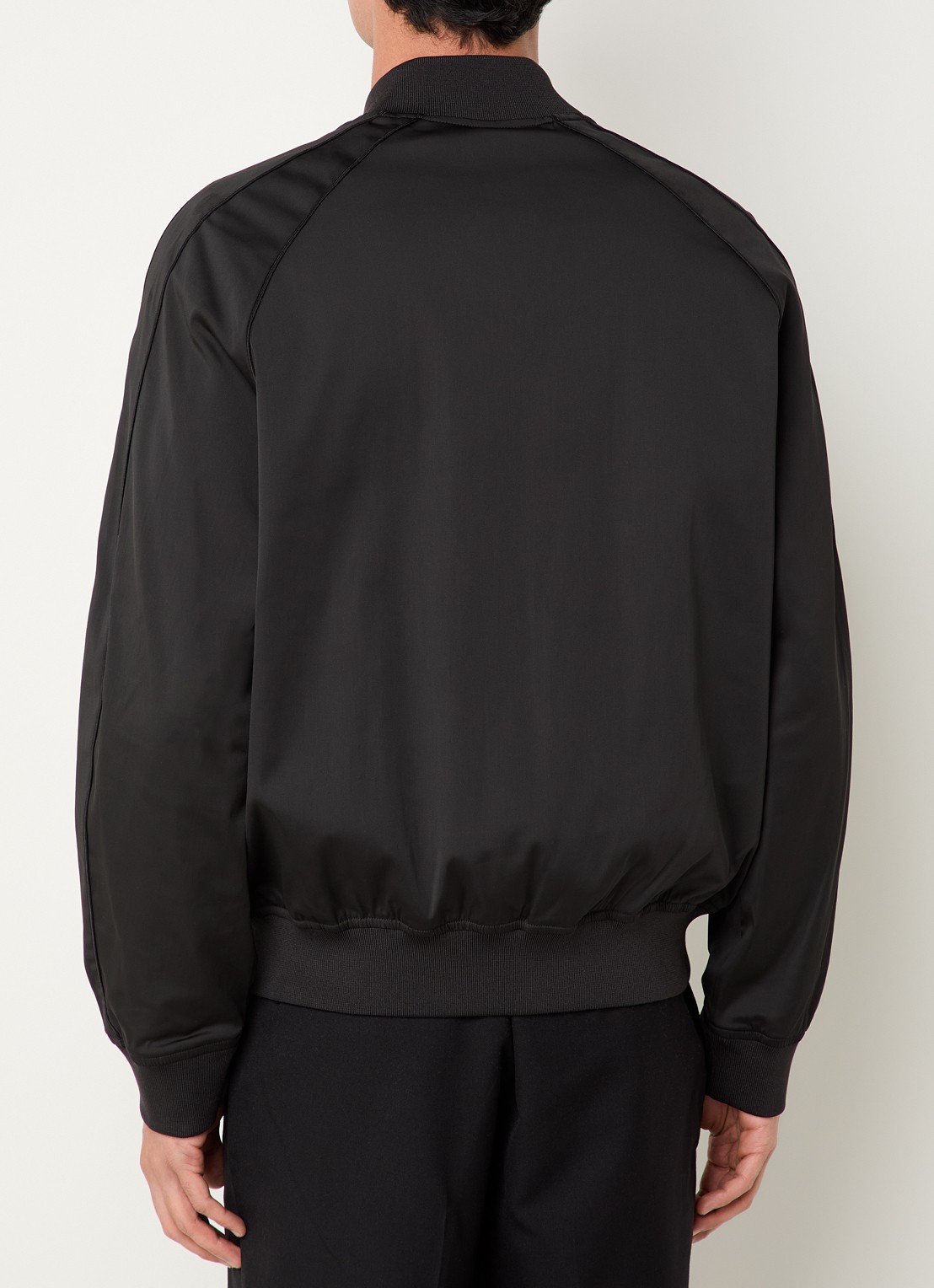 Armani Bomberjack met logo en ritszakken - achterkant 4 zwart