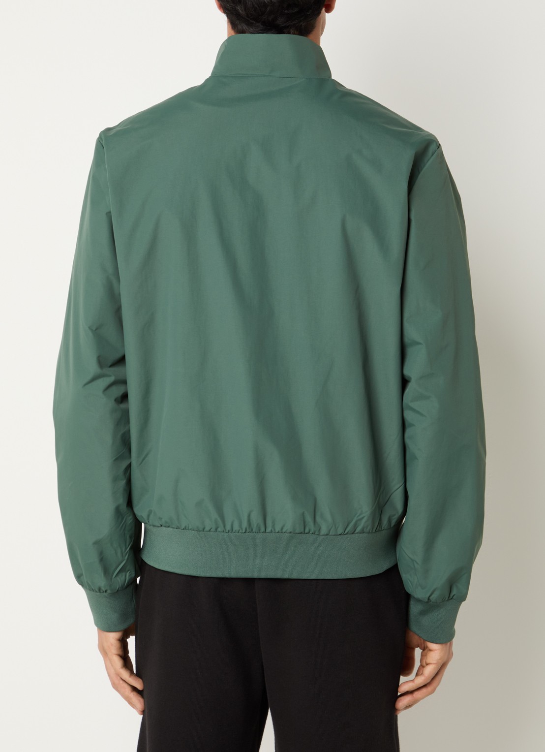 Armani Bomberjack met ritszakken en logo - achterkant 4 grijsmele