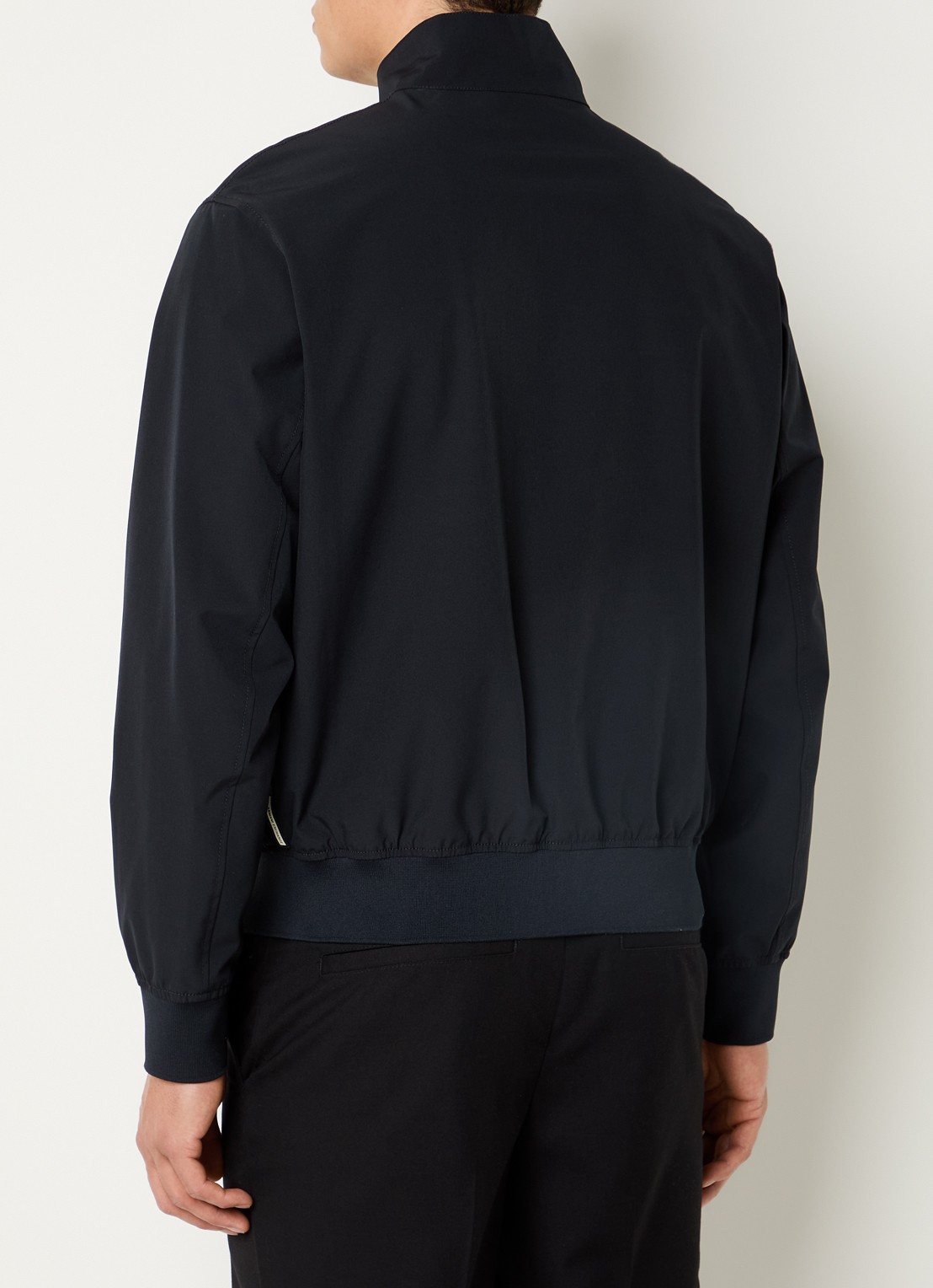 Armani Bomberjack met steekzakken - achterkant donkerblauw