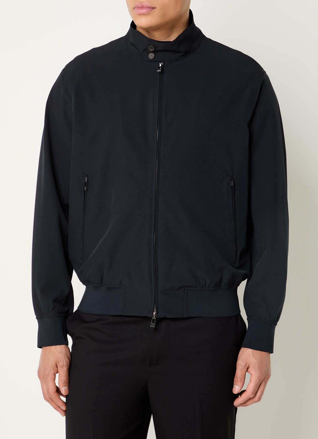 Armani Bomberjack met steekzakken - detail 4 donkerblauw