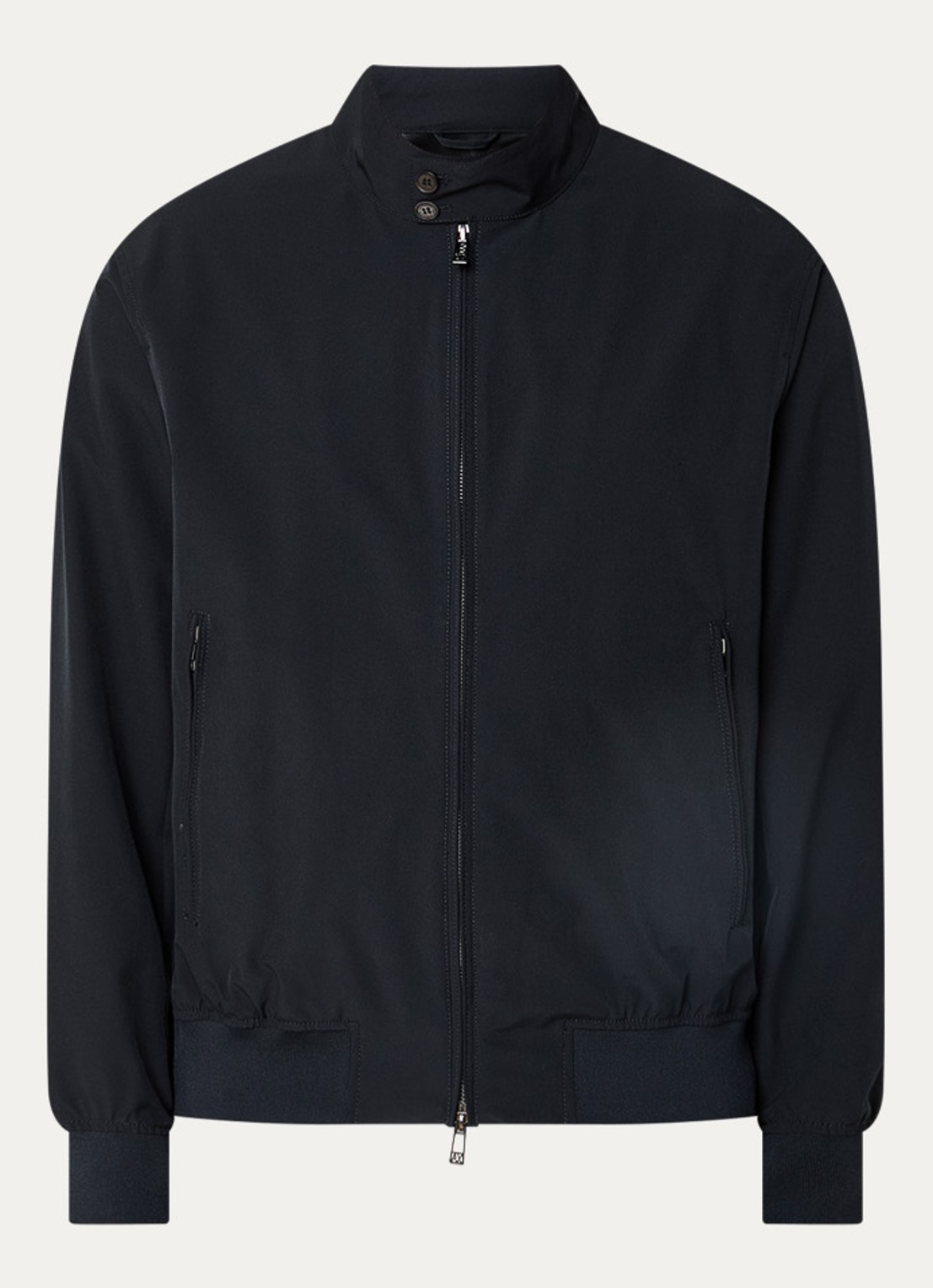 Armani Bomberjack met steekzakken - voorkant 2 donkerblauw