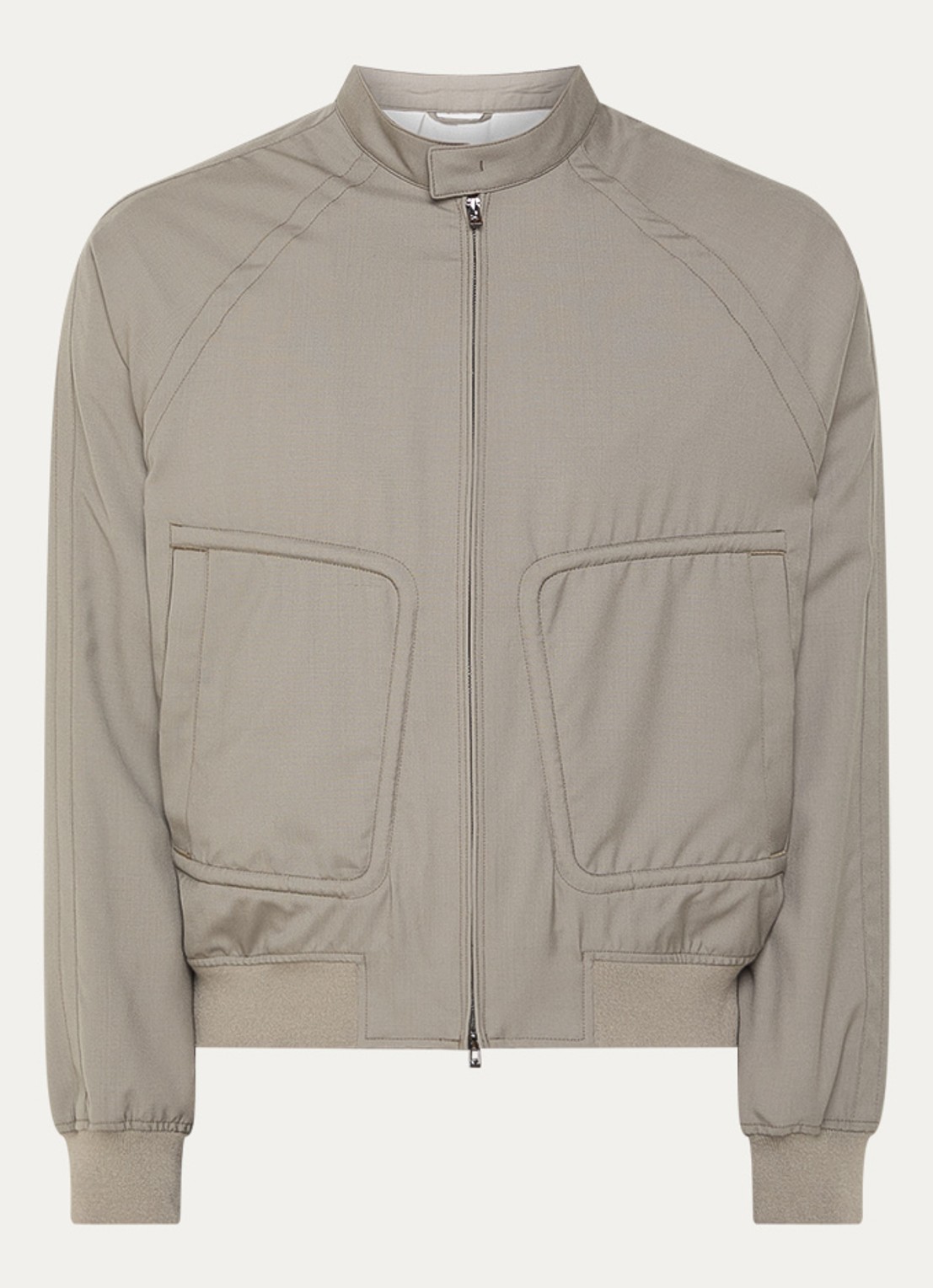 Armani Bomberjack met steekzakken - voorkant donkerbeige