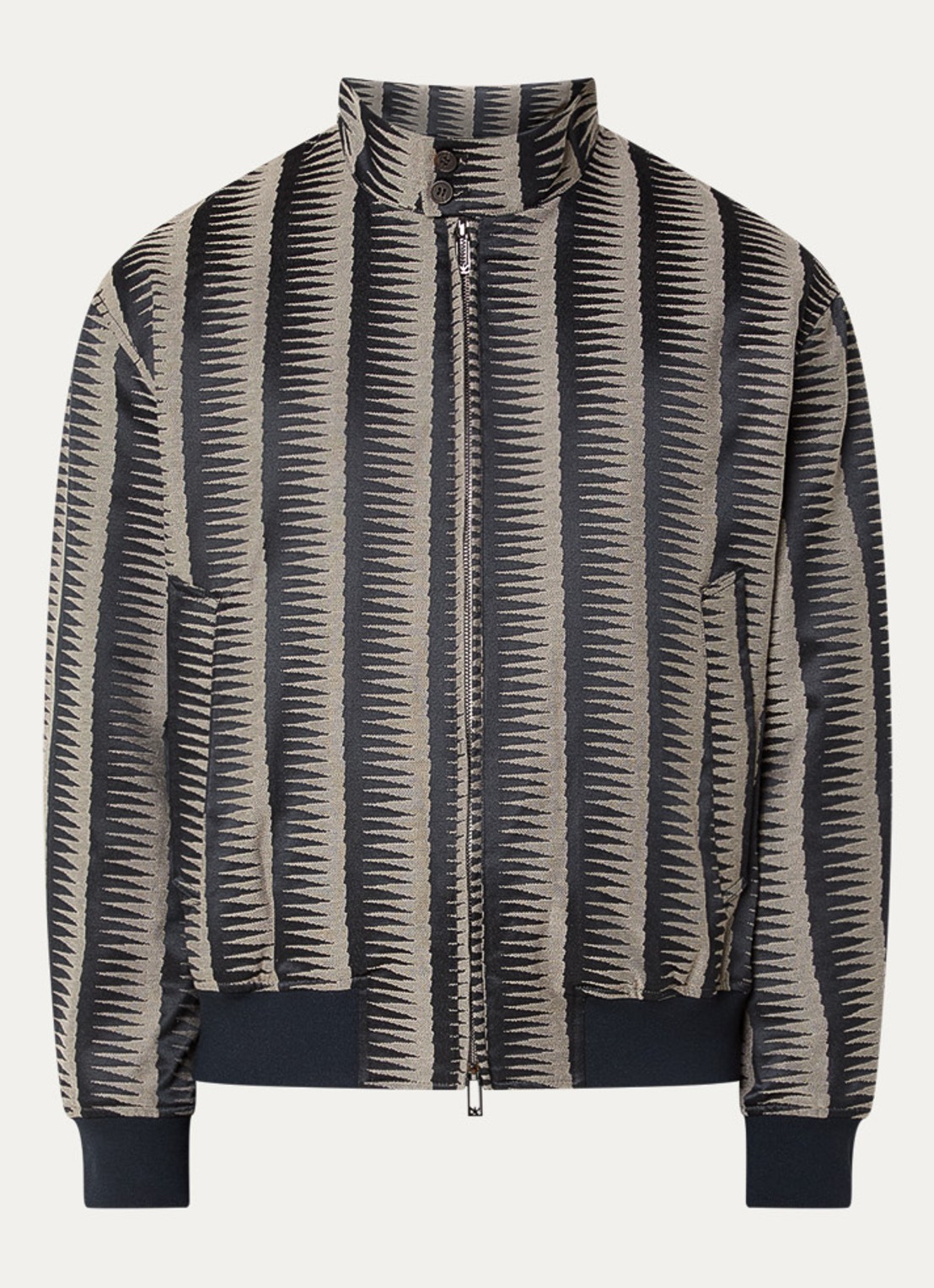 Armani Bomberjack met steekzakken - voorkant 3 donkerblauw