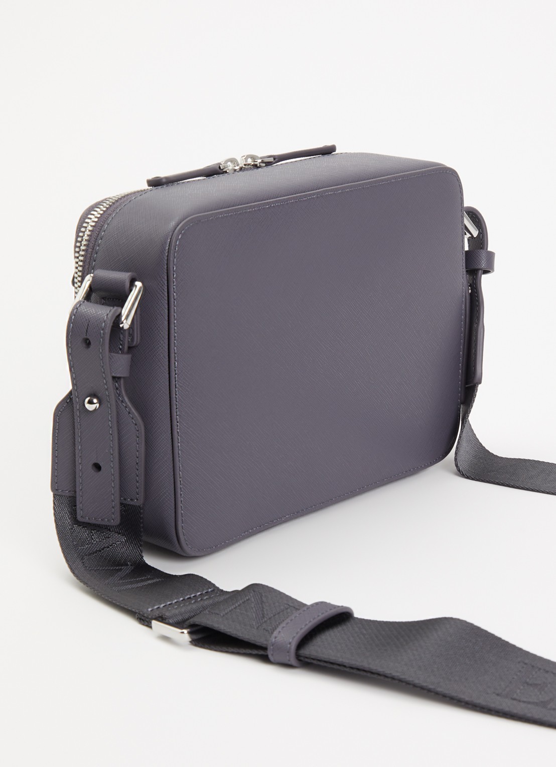 Armani Business Regenerated crossbodytas van imitatieleer met afneembare schouderriem  - achterkant taupe