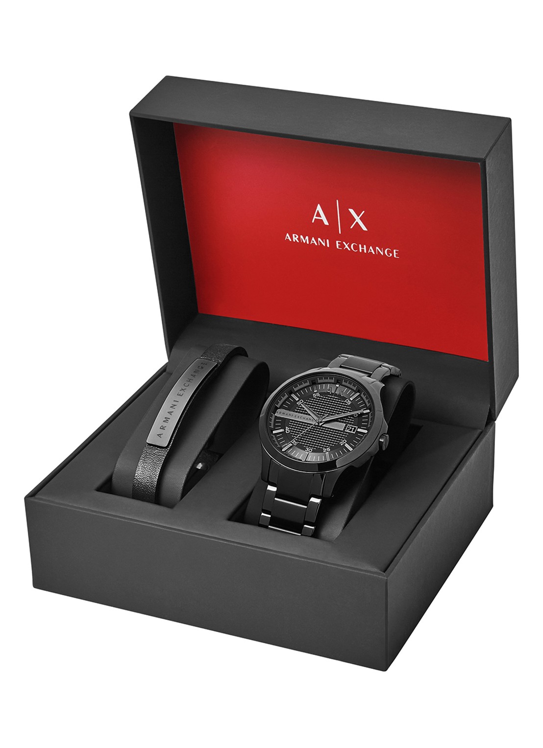 Armani Cadeauset horloge en armband AX7101 - detail 3 zwart