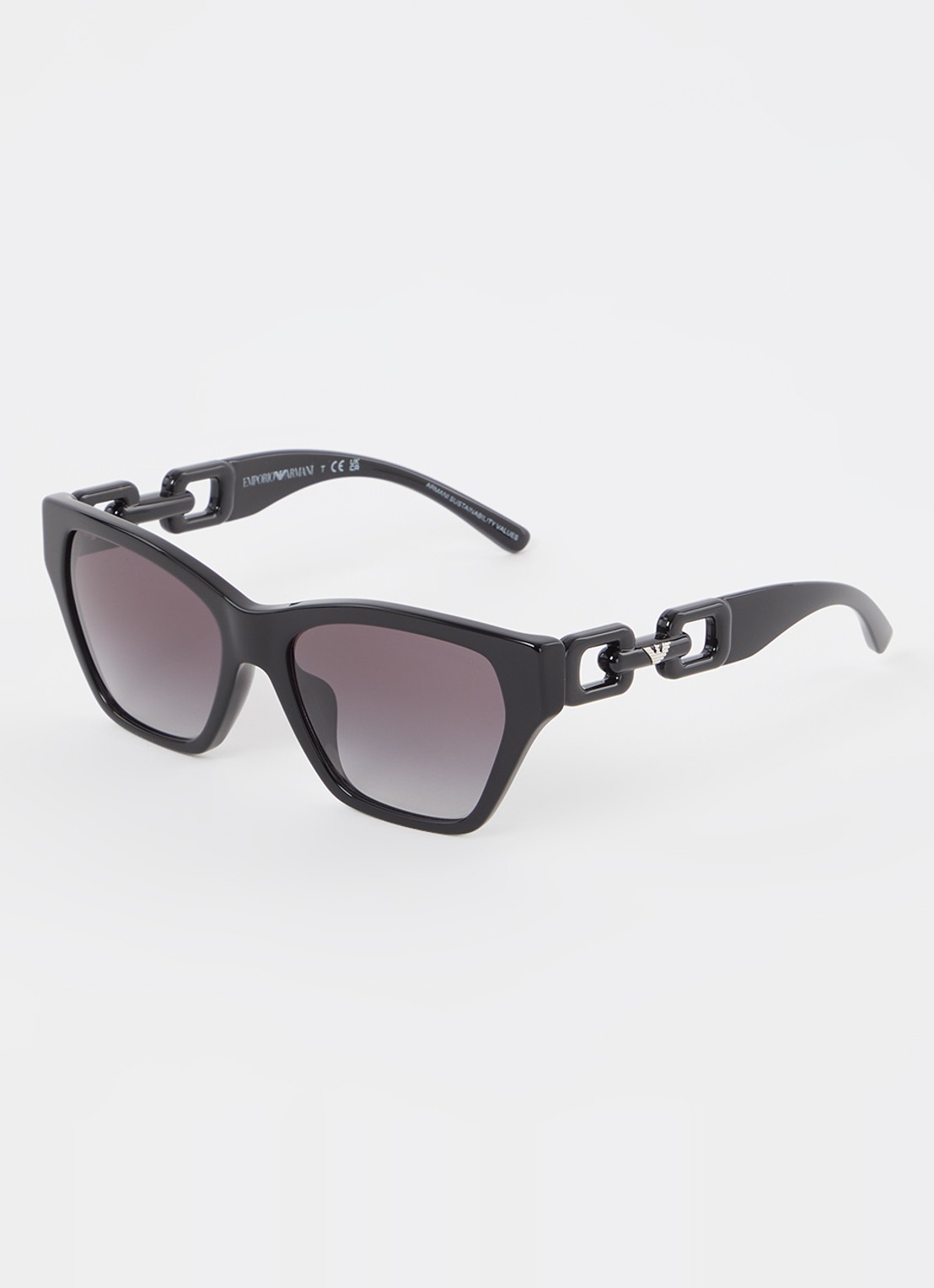 Armani Cat Eye zonnebril EA4203U  - voorkant 4 zwart