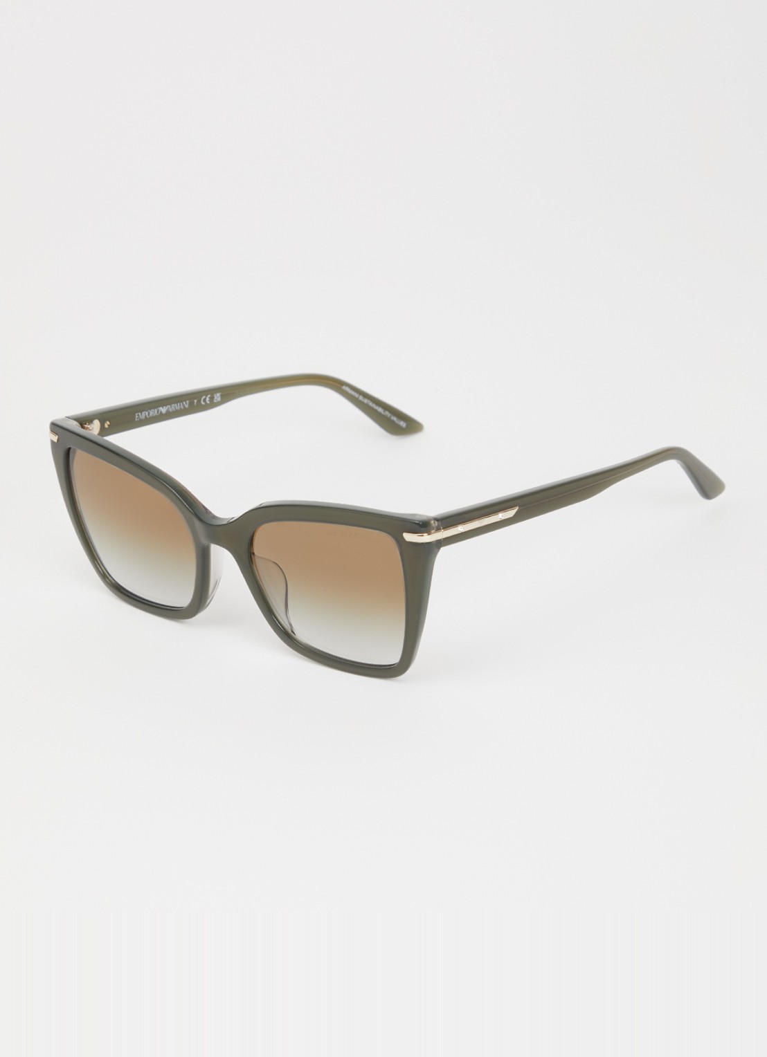 Armani Cat Eye zonnebril EA4273BU - voorkant groen