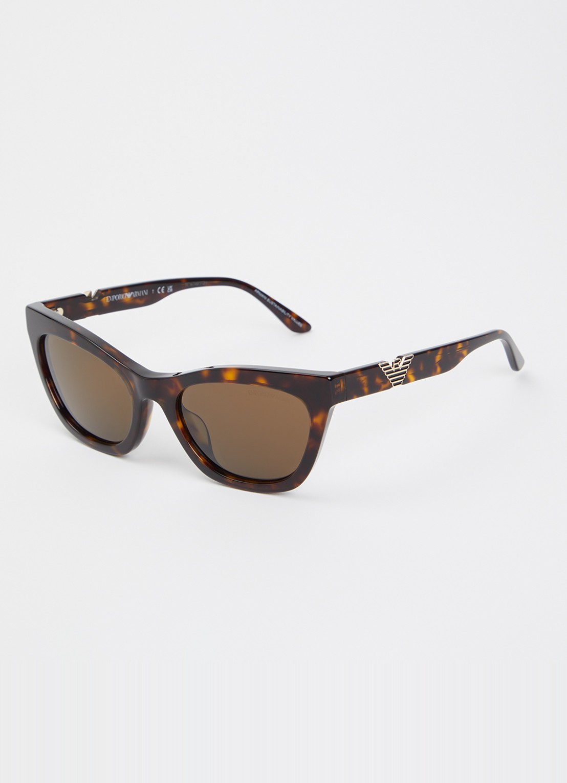 Armani Cat Eye zonnebril RB3767 - voorkant donkerbruin