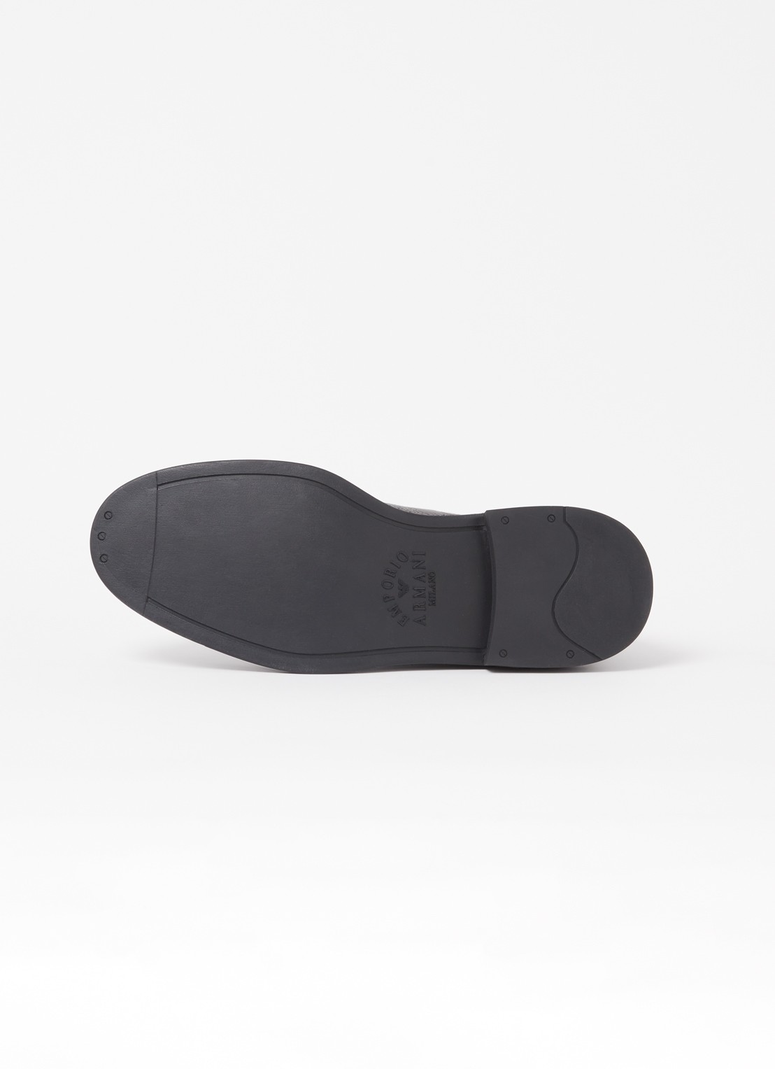 Armani Chelsea boot van kalfsleer  - detail 4 donkerbruin
