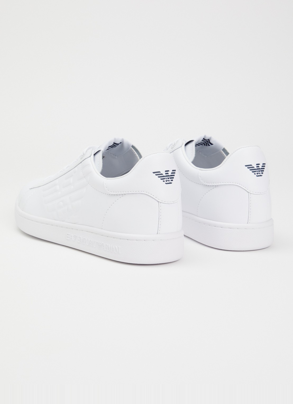 Armani Classic CC sneaker van leer  - achterkant 2 wit