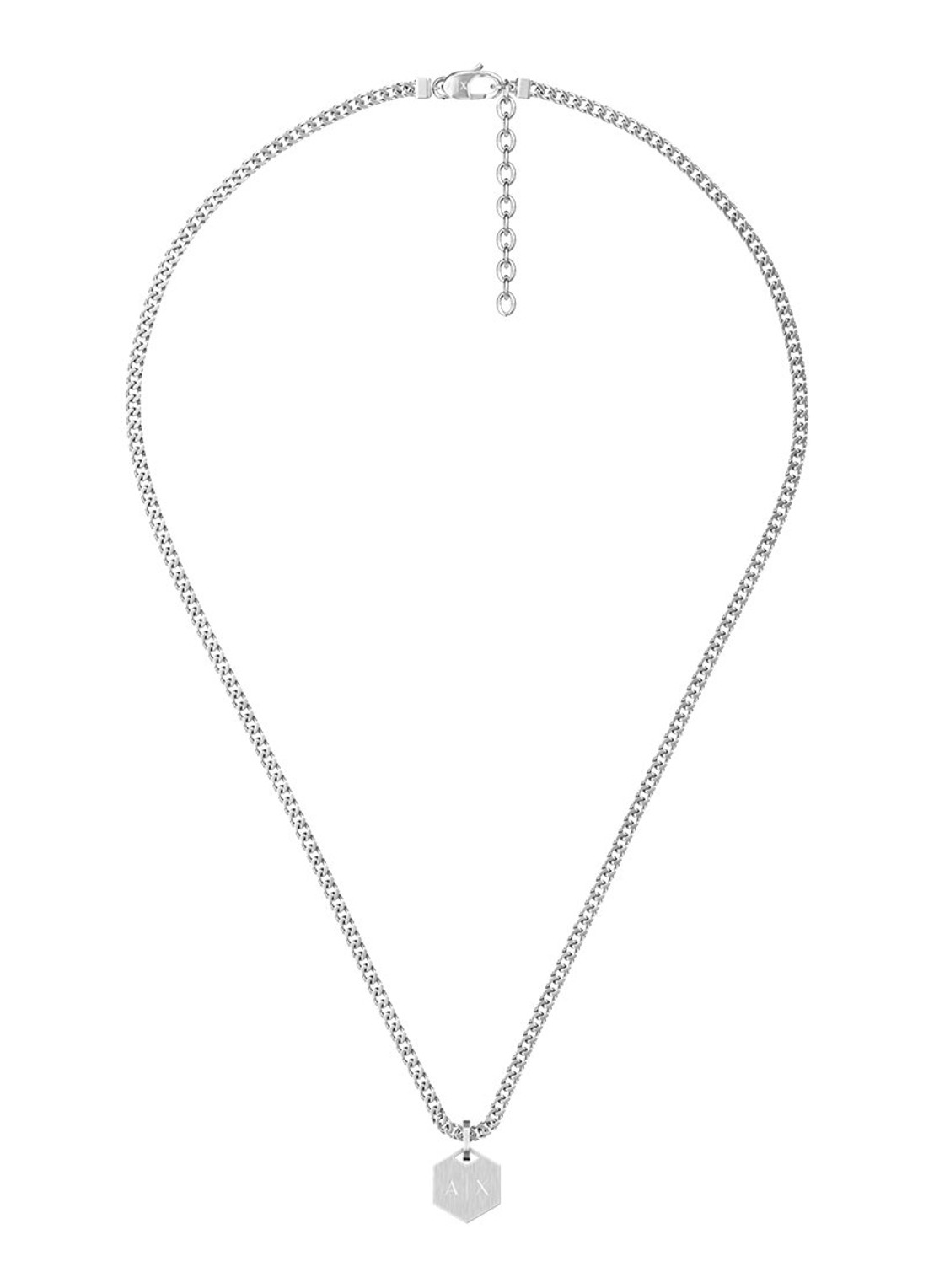 Armani Classic ketting AXG0184040 - detail zilver