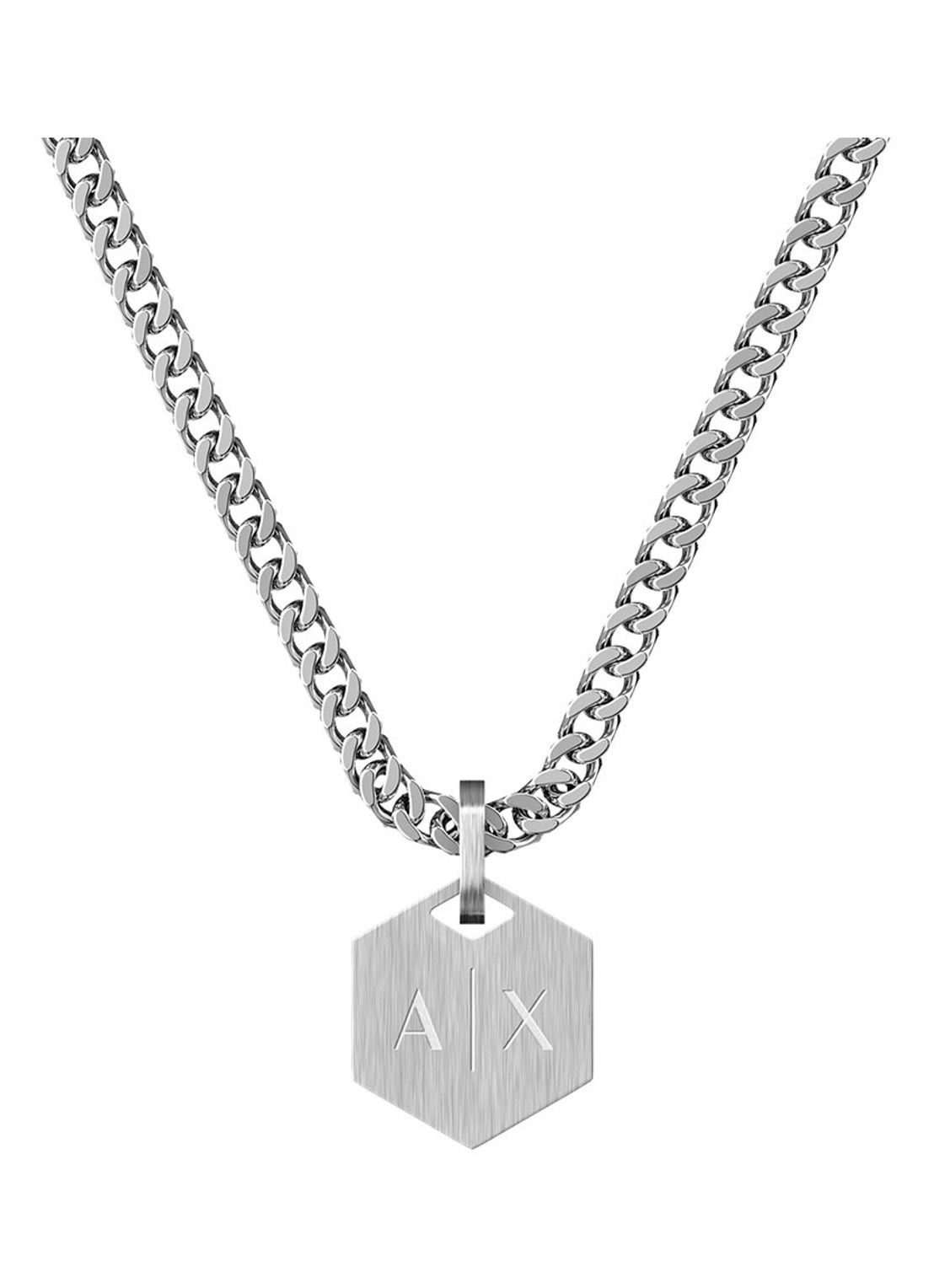Armani Classic ketting AXG0184040 - voorkant 2 zilver