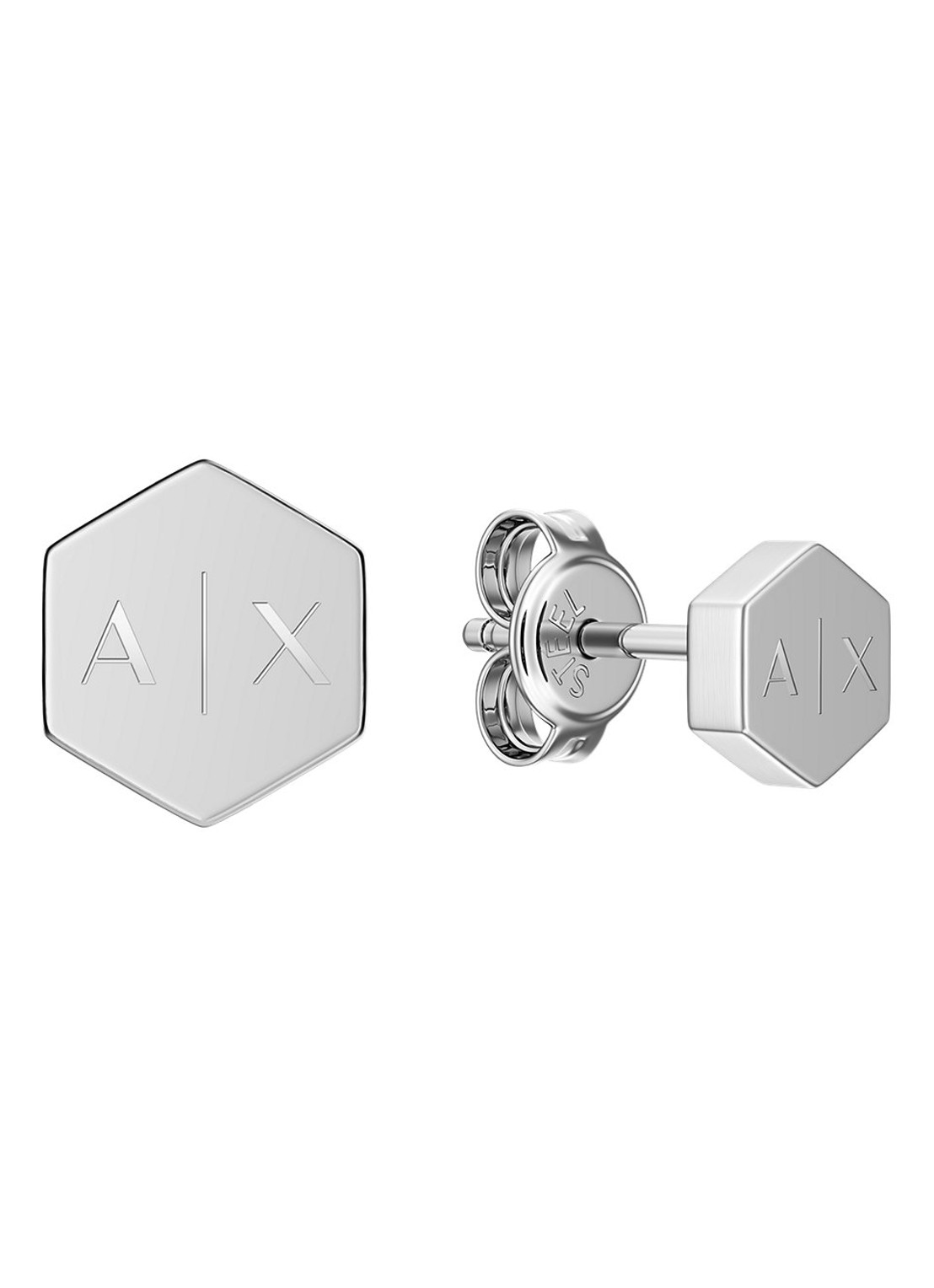 Armani Classic oorknopjes AXG0179040 - detail 3 zilver