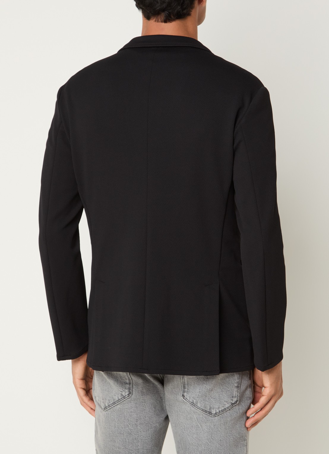 Armani Colbert met structuur - achterkant 4 zwart