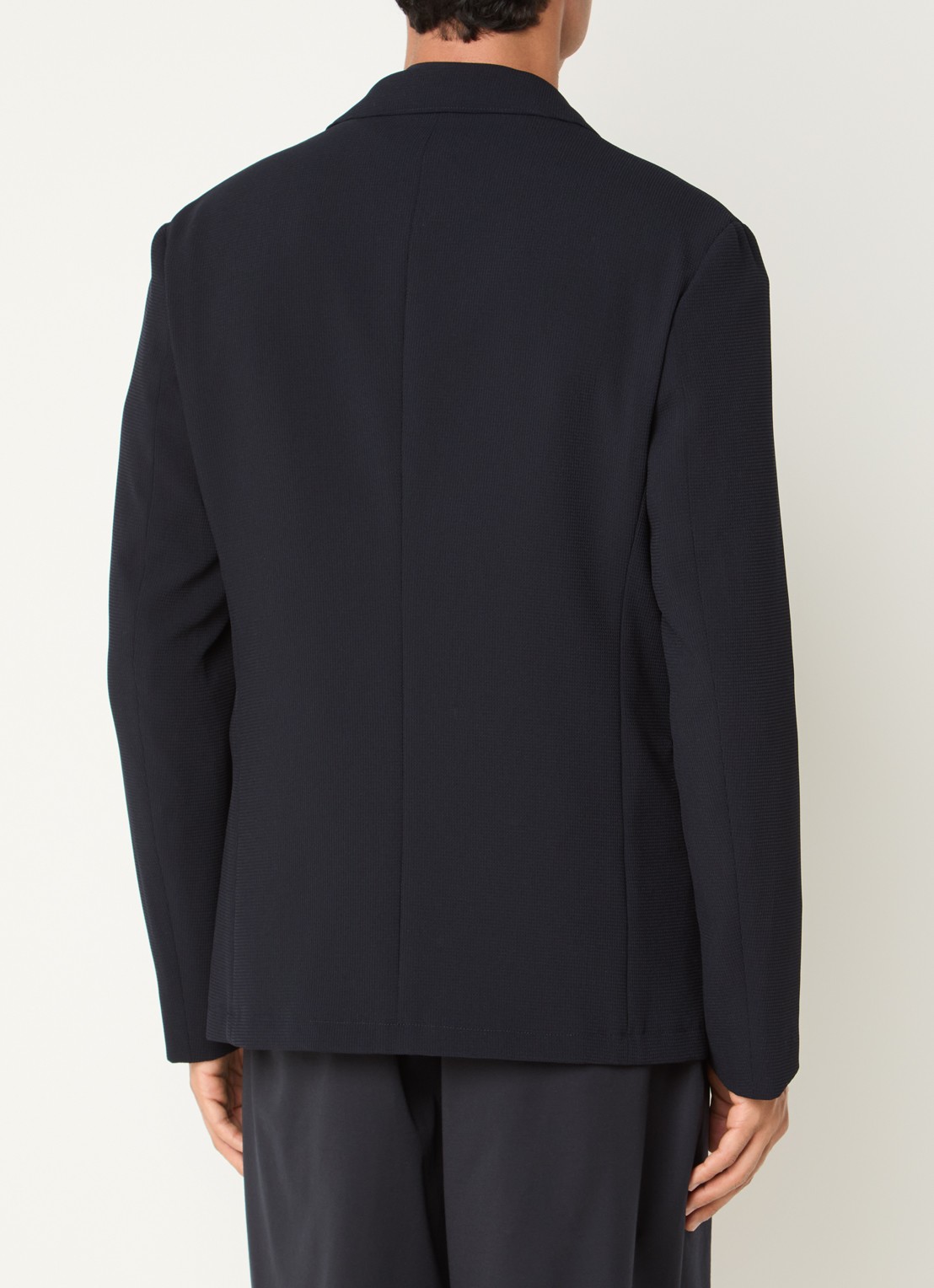 Armani Colbert met structuur - achterkant 2 donkerblauw