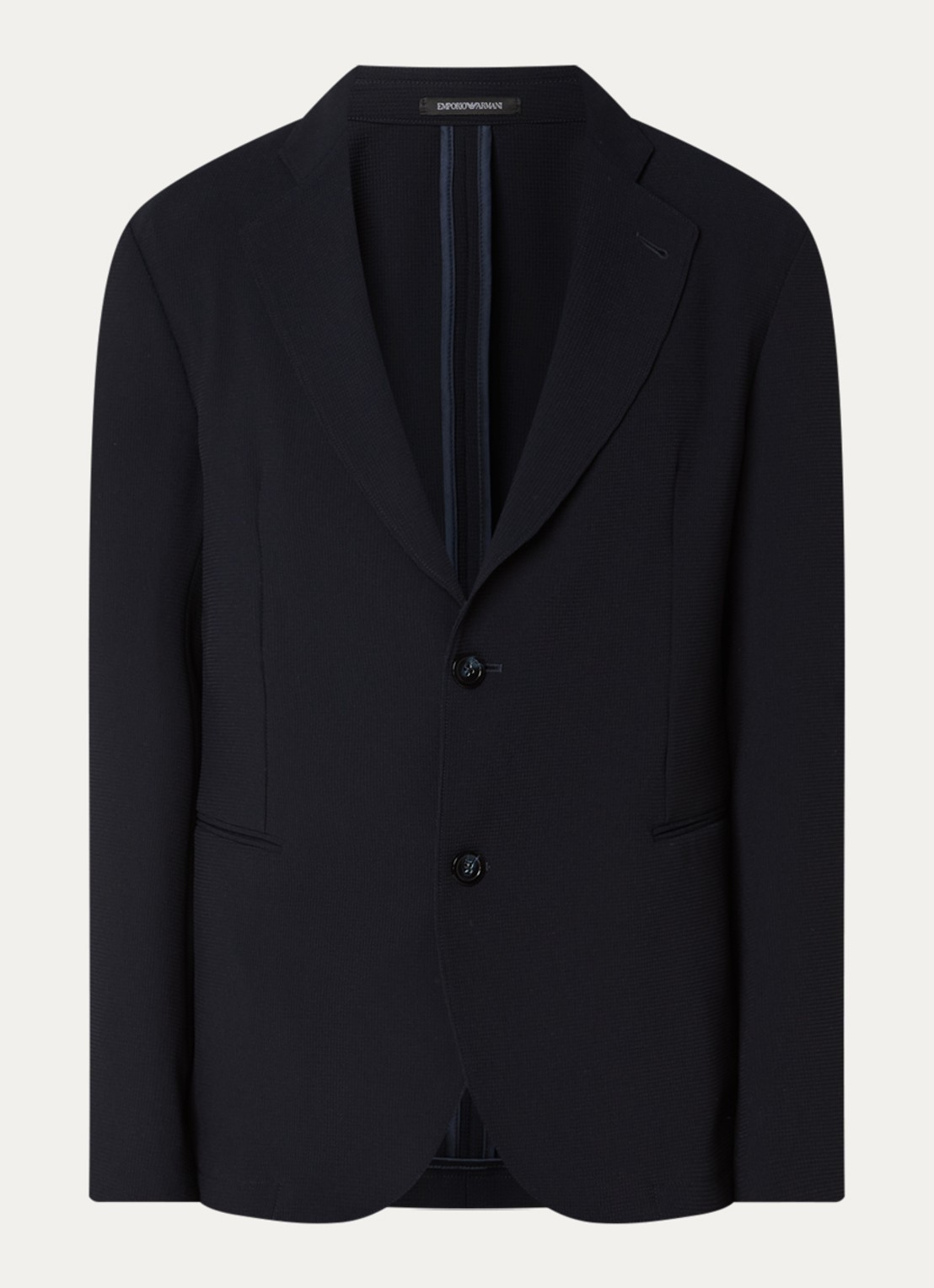Armani Colbert met structuur - voorkant 3 donkerblauw