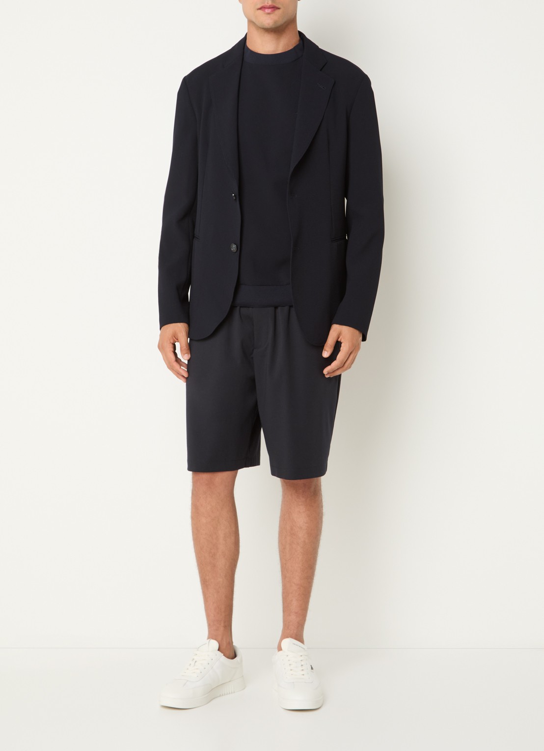 Armani Colbert met structuur - voorkant 4 donkerblauw