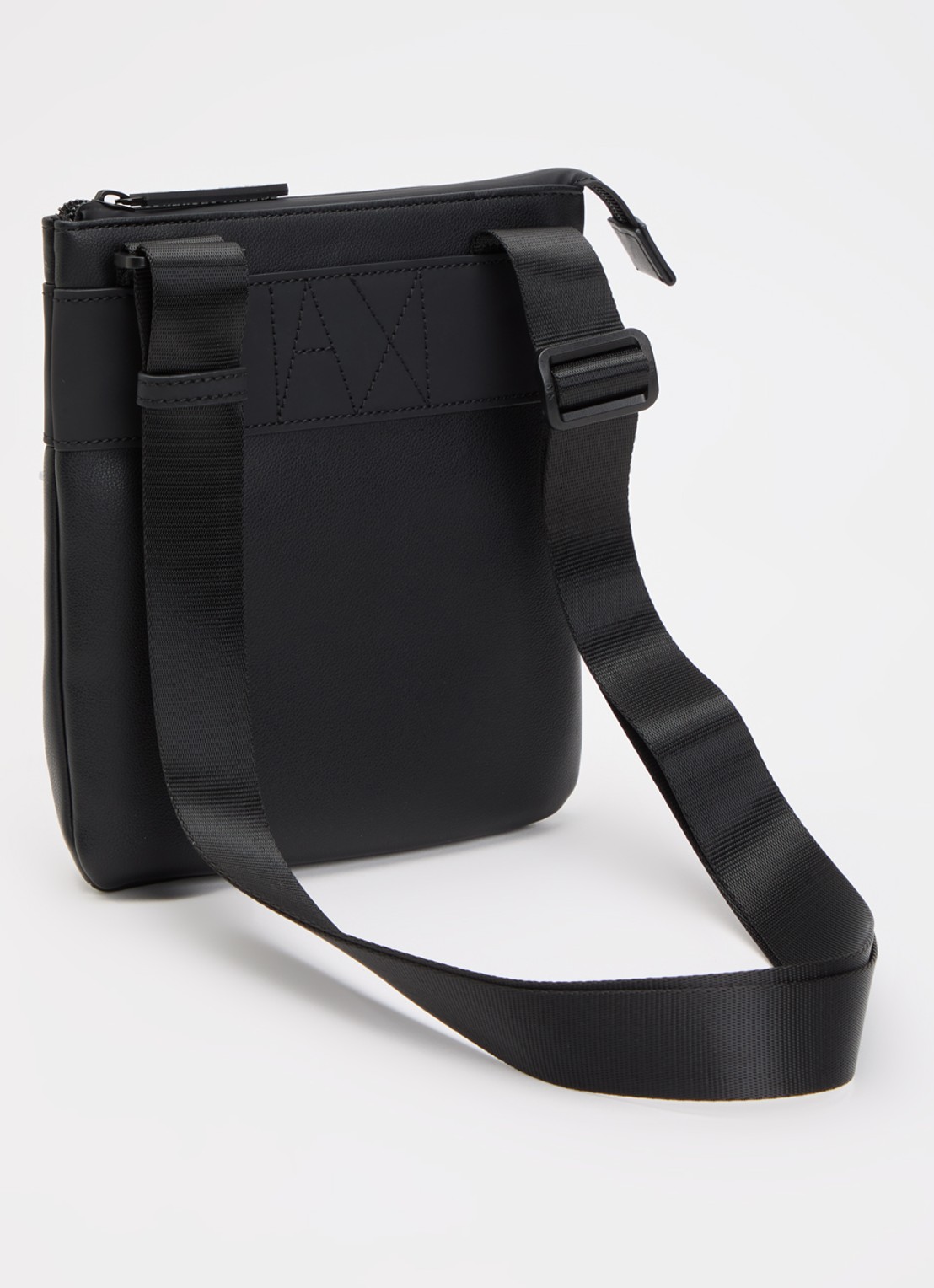 Armani Crossbody tas met logo  - achterkant 2 zwart