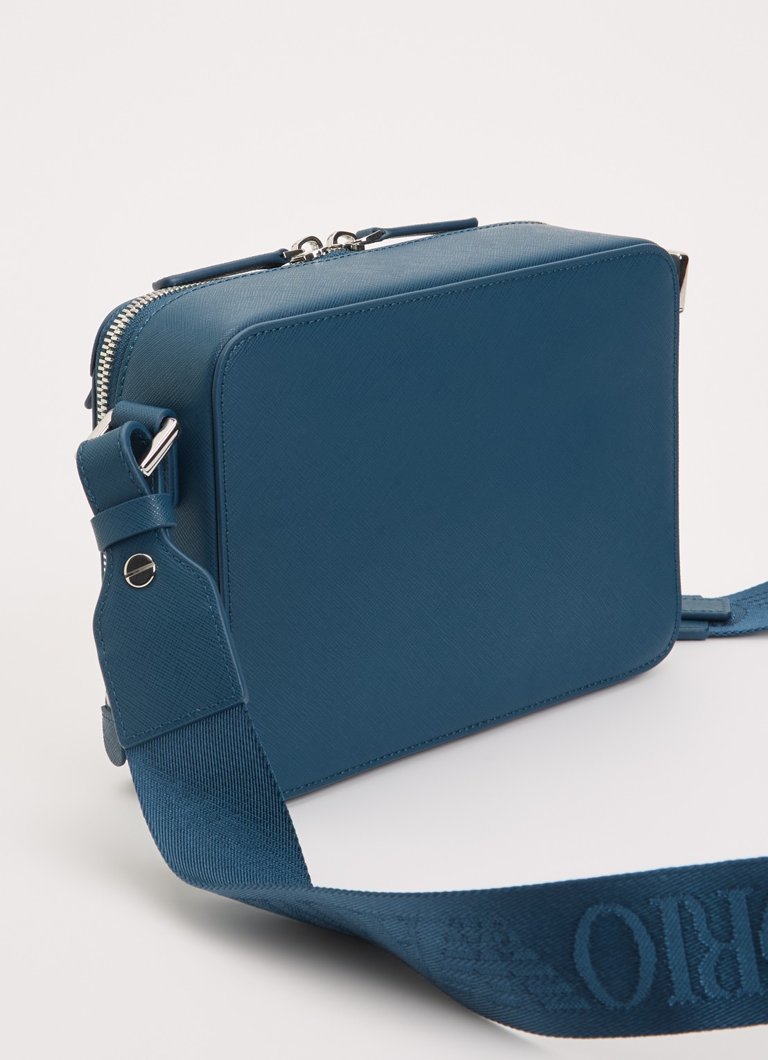 Armani Crossbodytas met afneembare schouderriem en logo - achterkant indigo