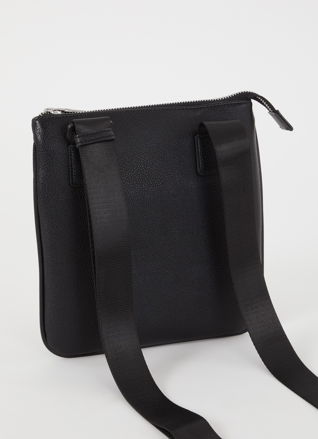 Armani Crossbodytas met logo en verstelbare schouderriem - achterkant zwart