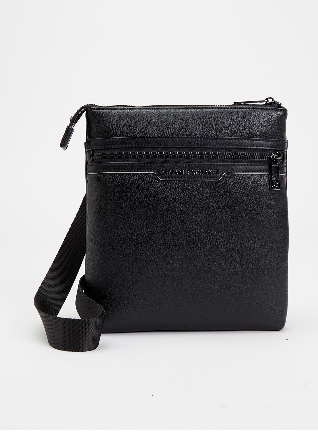 Armani Crossbodytas met logo - voorkant 4 zwart