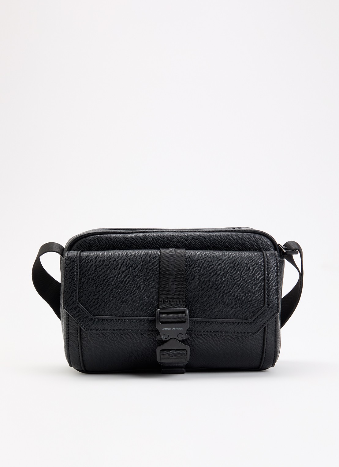 Armani Crossbodytas met logo - voorkant 2 zwart